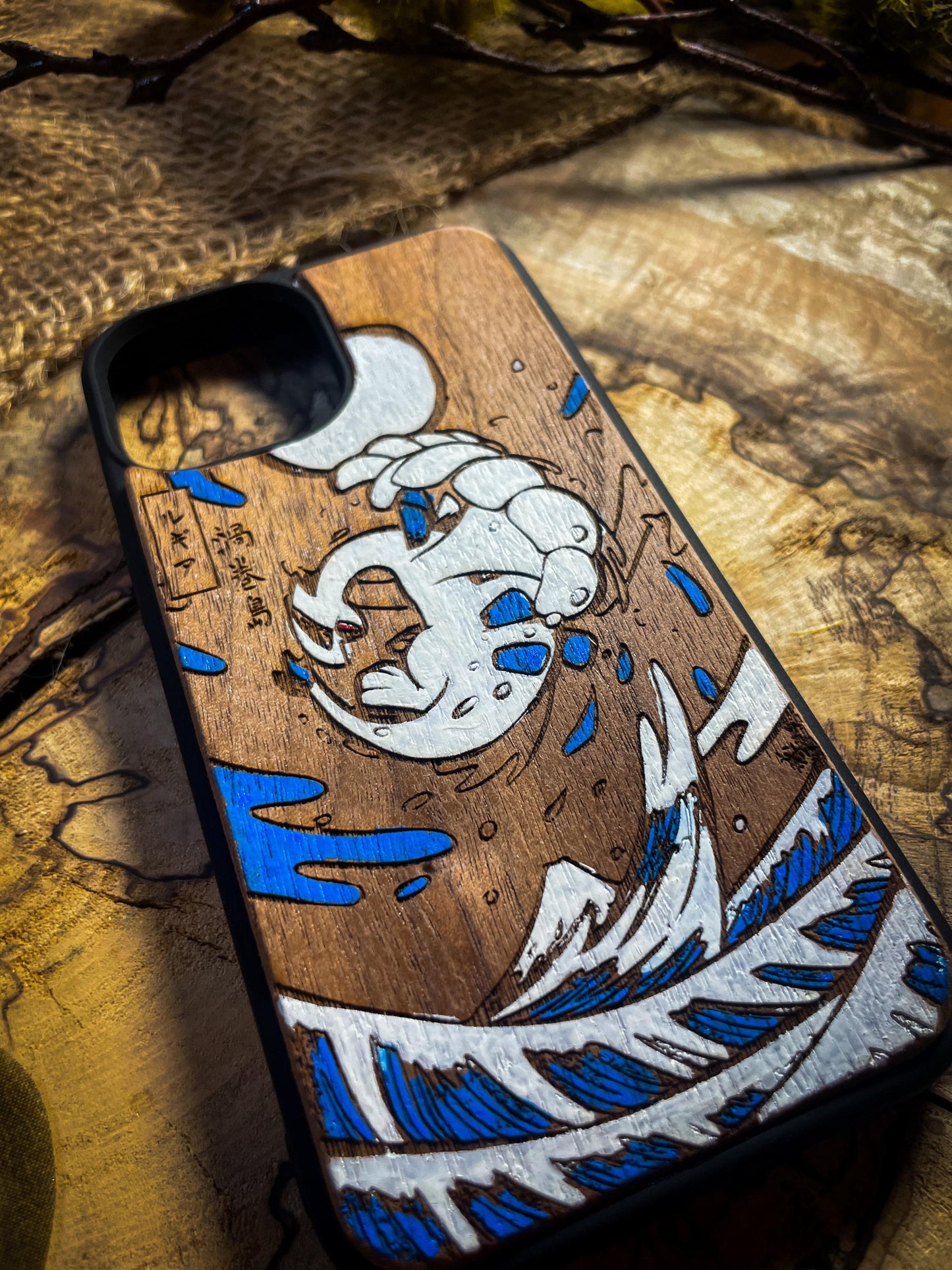 Japanese Art Lugia Wood Phone Case - Unique Legendary -Inspired Design for iPhone 16, Google Pixel, and More SHOP APP