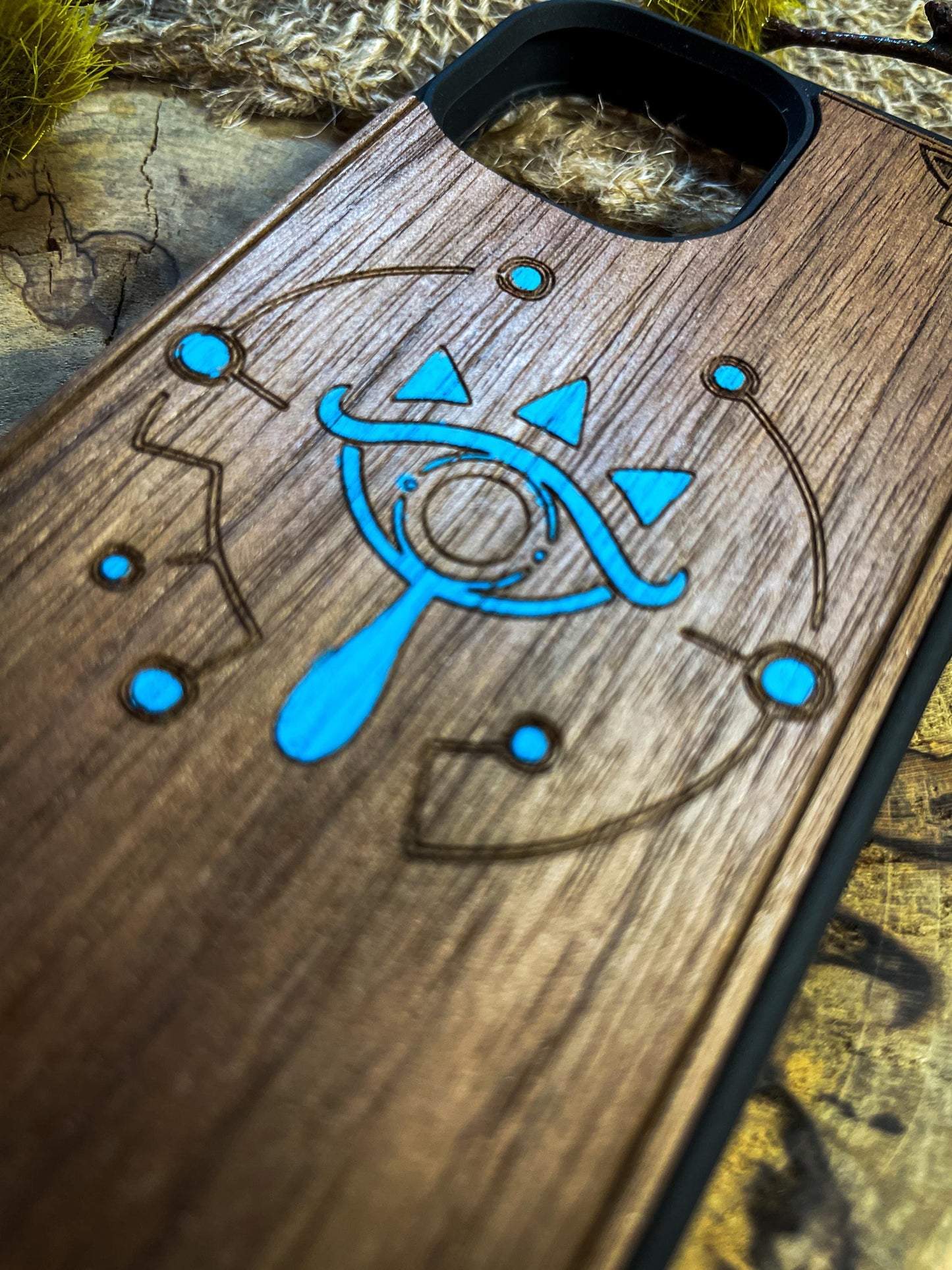 Hero's Master Sheikah Slate Sword Wood Phone Case Inspired by Fantasy Adventures for iPhone, Samsung, and Google Pixel Models SHOP APP