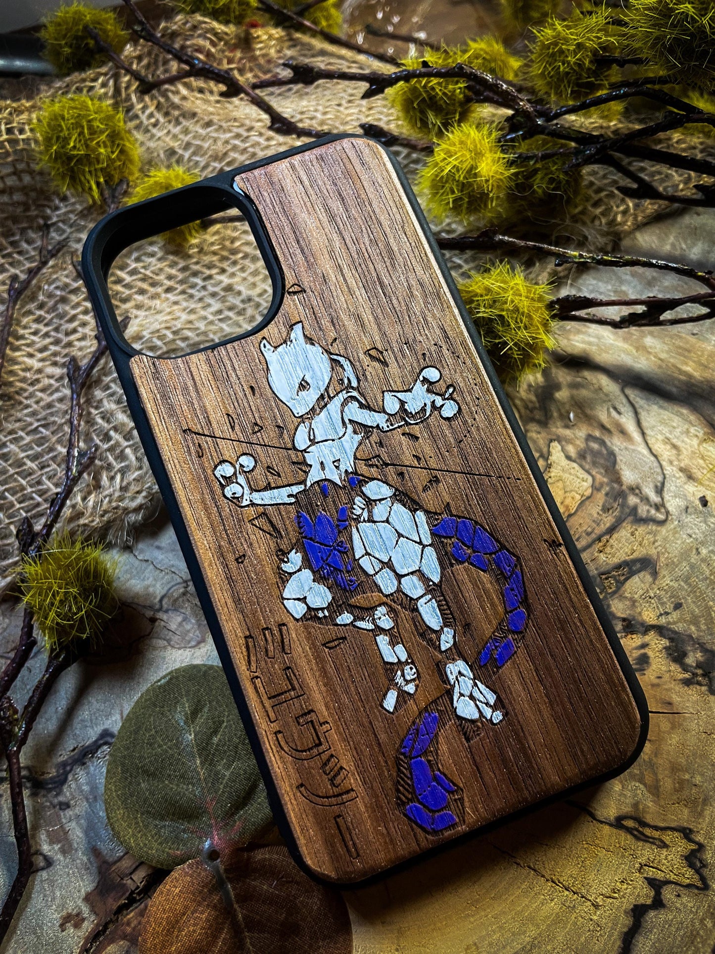 Psychic Force Wood Phone Case – Mysterious Power Inspire -Inspired Phone Case - Premium Design for iPhone, Samsung, and Google Pixel! SHOP APP