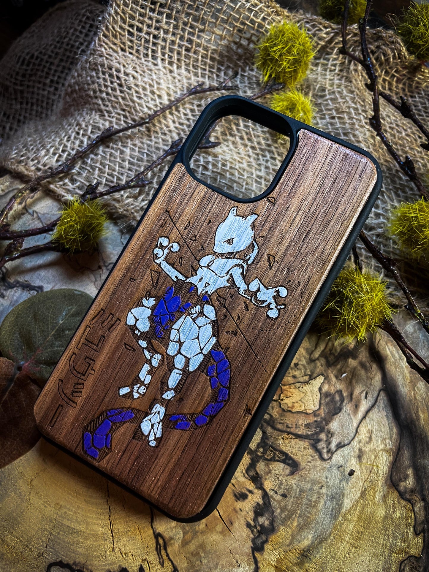 Psychic Force Wood Phone Case – Mysterious Power Inspire -Inspired Phone Case - Premium Design for iPhone, Samsung, and Google Pixel!