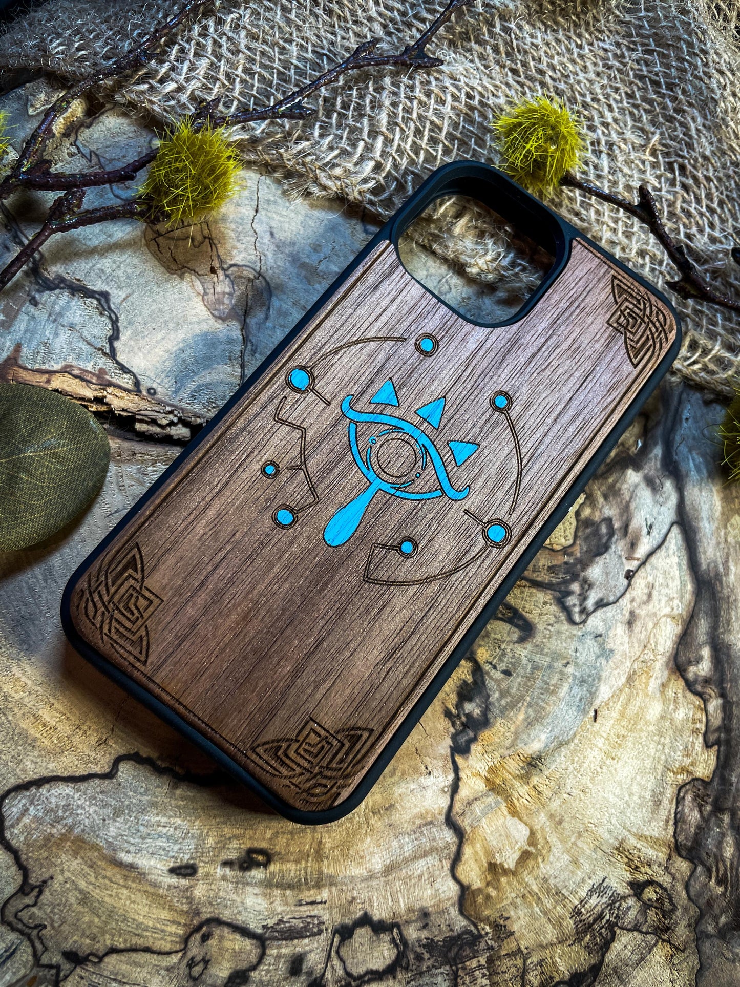 Hero's Master Sheikah Slate Sword Wood Phone Case Inspired by Fantasy Adventures for iPhone, Samsung, and Google Pixel Models SHOP APP