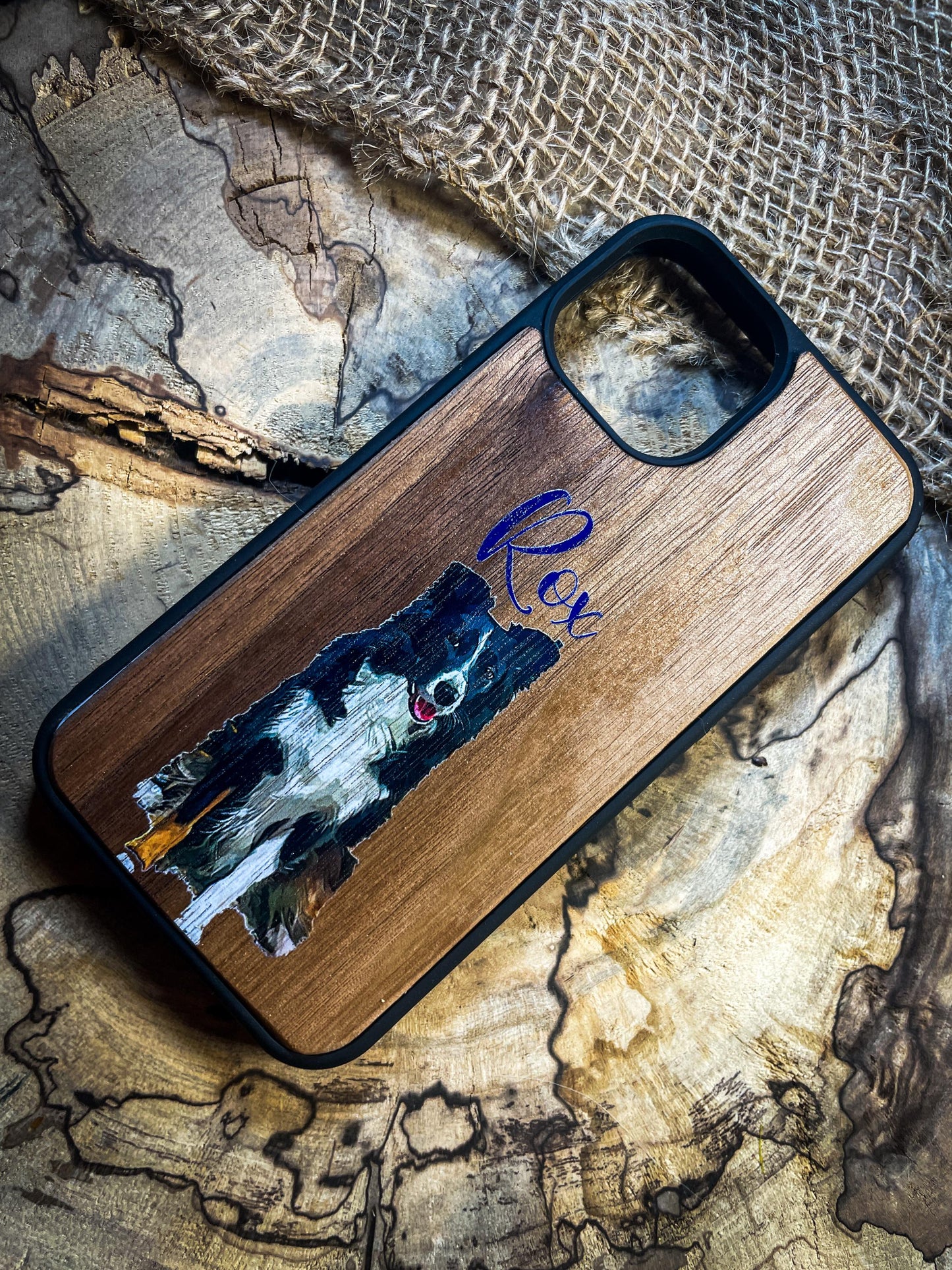 Unique Custom Pet  Print on Wood Phone case dog, cat for Iphone , Samsung and Google Pixel SHOP APP