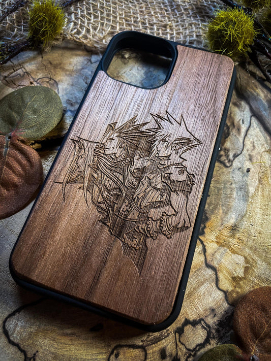 Fantasy game Sword  Inspired Wood Phone Case for iPhone, Samsung, and Google Pixels SHOP APP