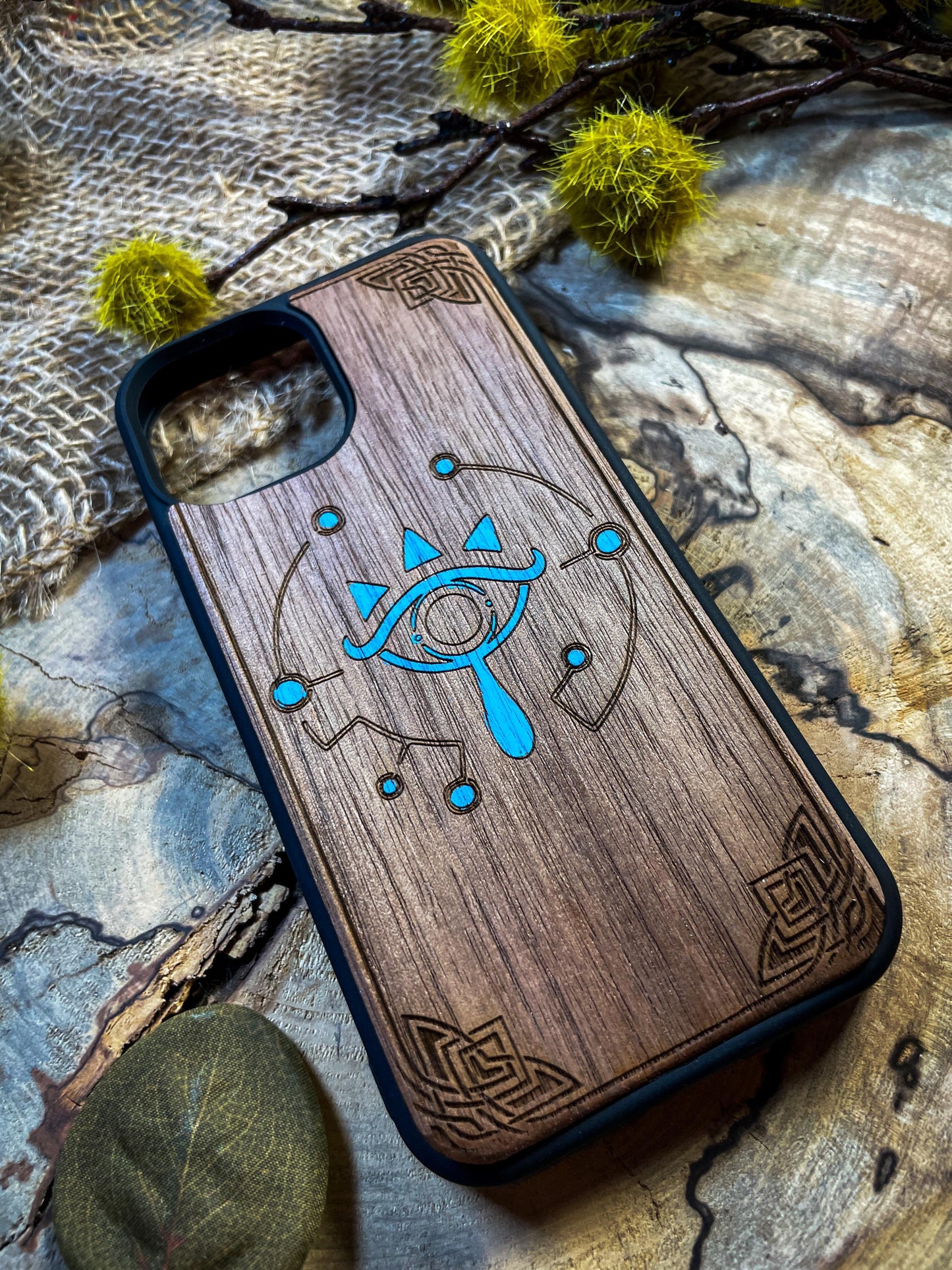 Hero's Master Sheikah Slate Sword Wood Phone Case Inspired by Fantasy Adventures for iPhone, Samsung, and Google Pixel Models SHOP APP