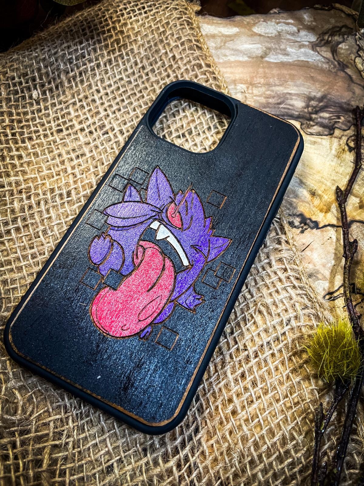 a phone case with a picture of a flower on it