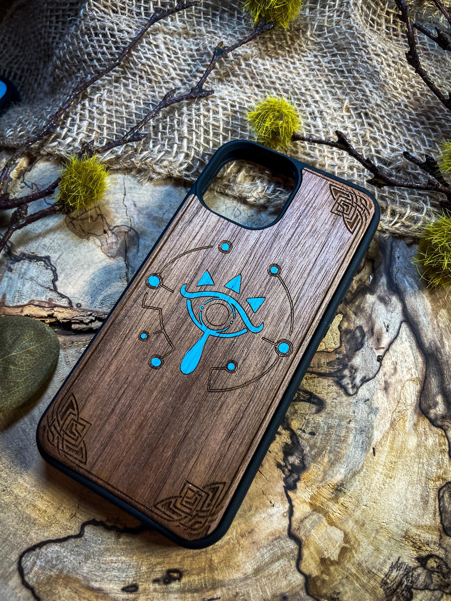 Hero's Master Sheikah Slate Sword Wood Phone Case Inspired by Fantasy Adventures for iPhone, Samsung, and Google Pixel Models SHOP APP