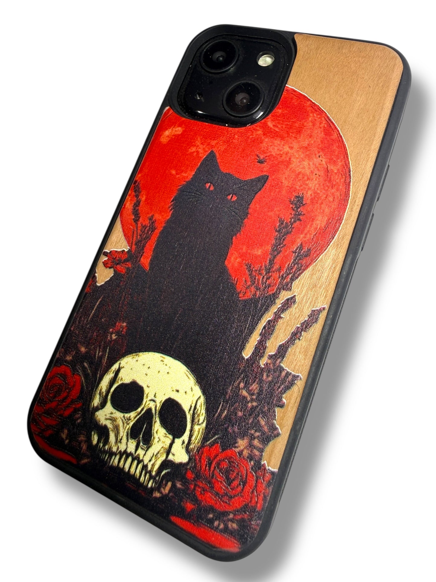 Black cat and the Red Moon