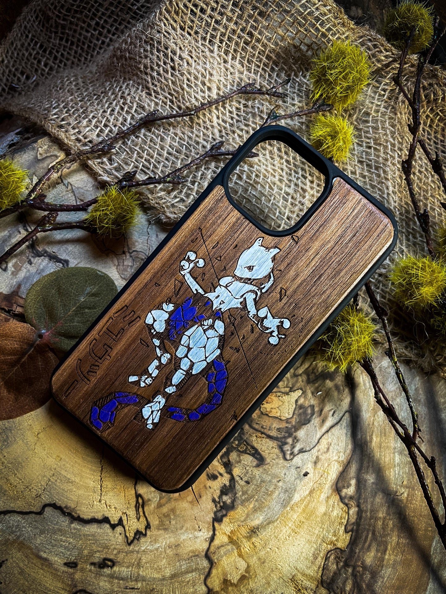 Psychic Force Wood Phone Case – Mysterious Power Inspire -Inspired Phone Case - Premium Design for iPhone, Samsung, and Google Pixel!