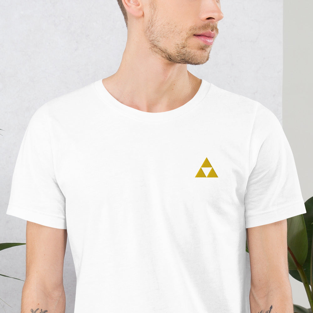 Embroidered Zelda Triforce T-Shirt - Wear the Power of Hyrule!" High Quality 100% Cotton SHOP APP