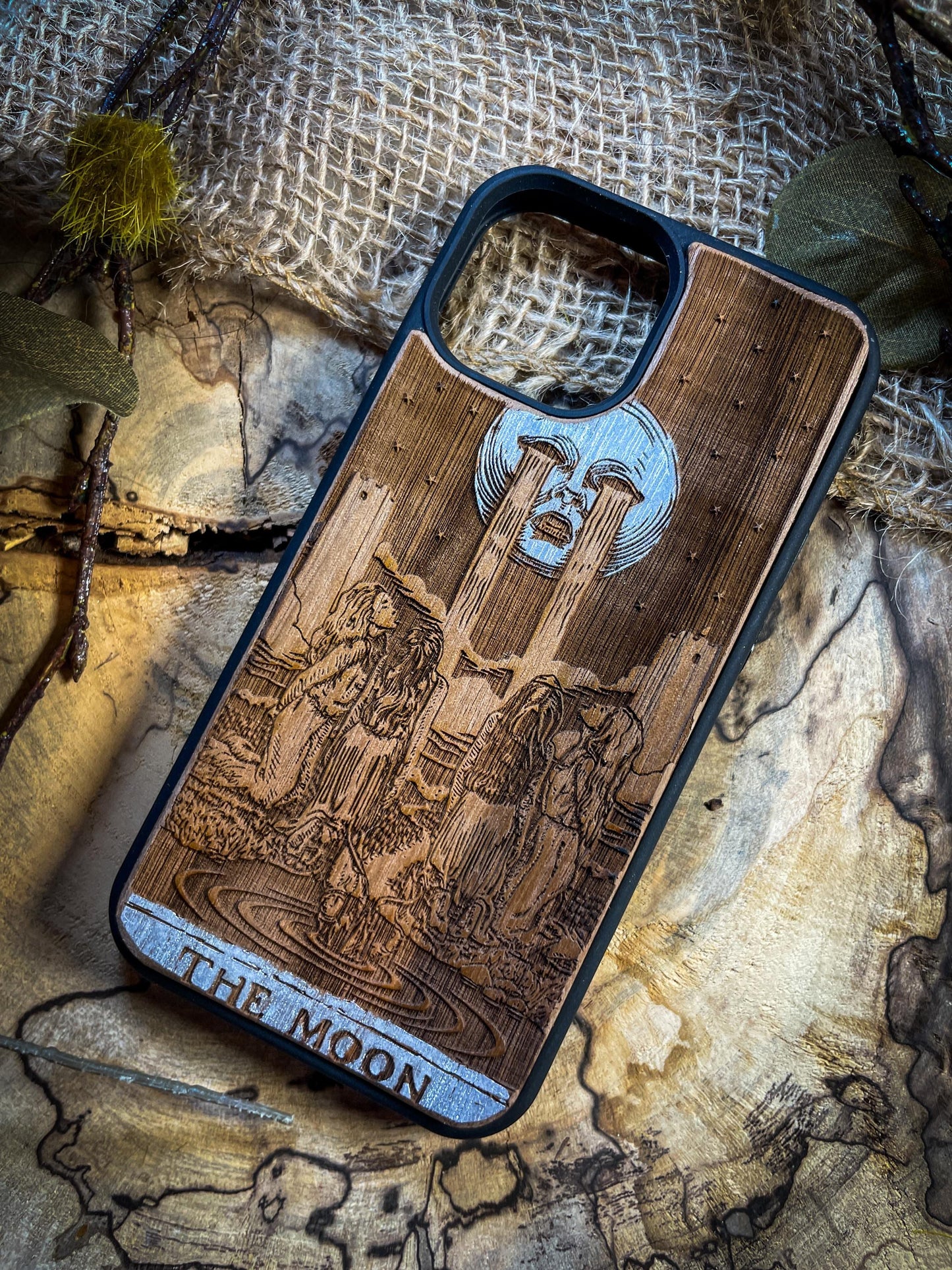 Silver Moon Tarot Card   Mystical