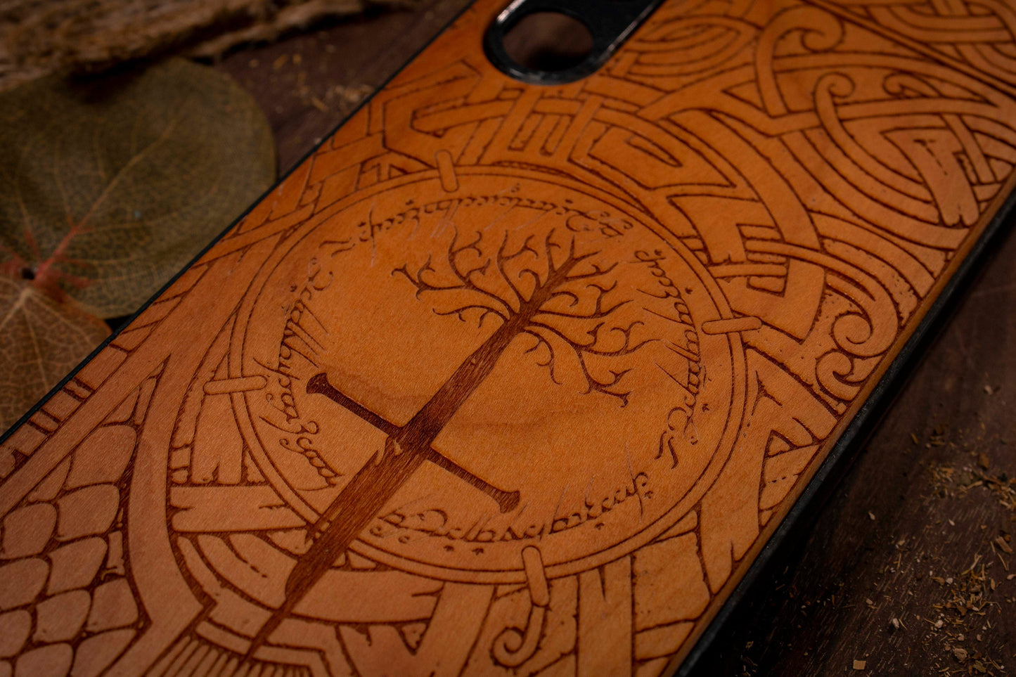 Lord of the ring Ring of power, Aragorn Sword  Wood Phone Case