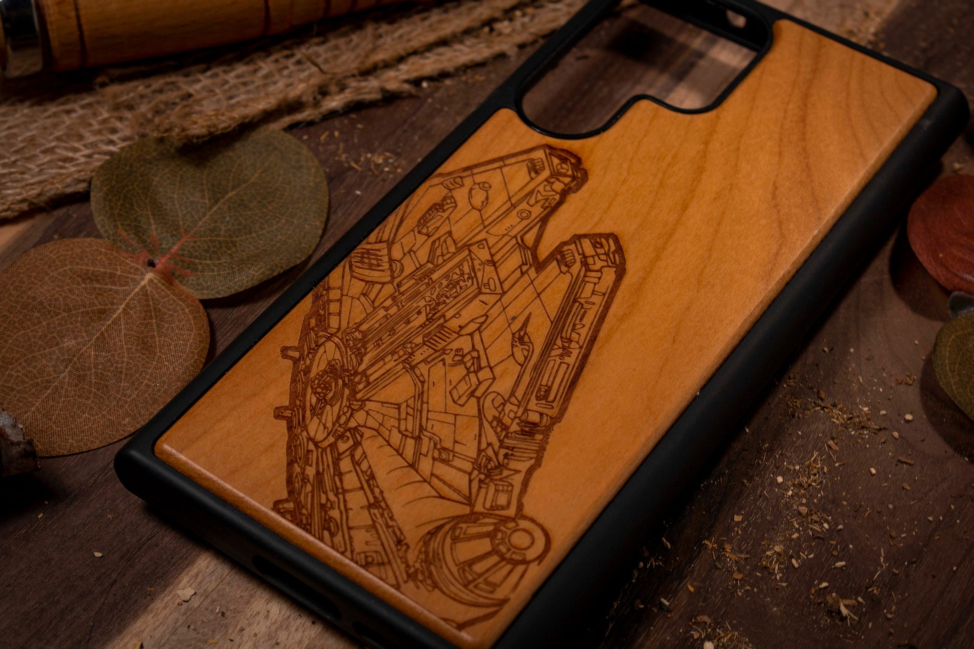 wood phone case of star wars