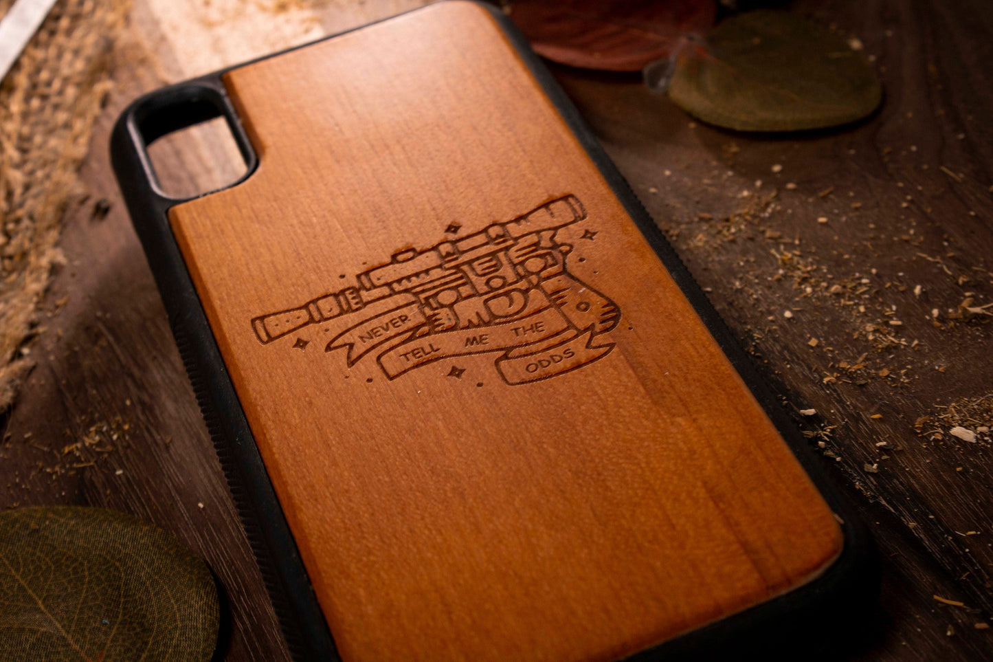 Space Blaster Wooden Phone Case SHOP APP