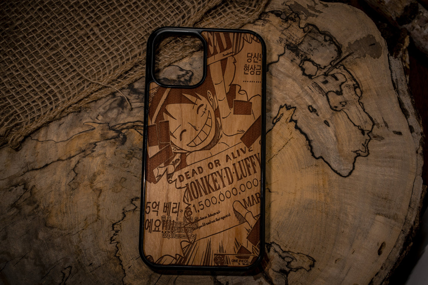 Wanted One Piece Wood Phone Case Pirate