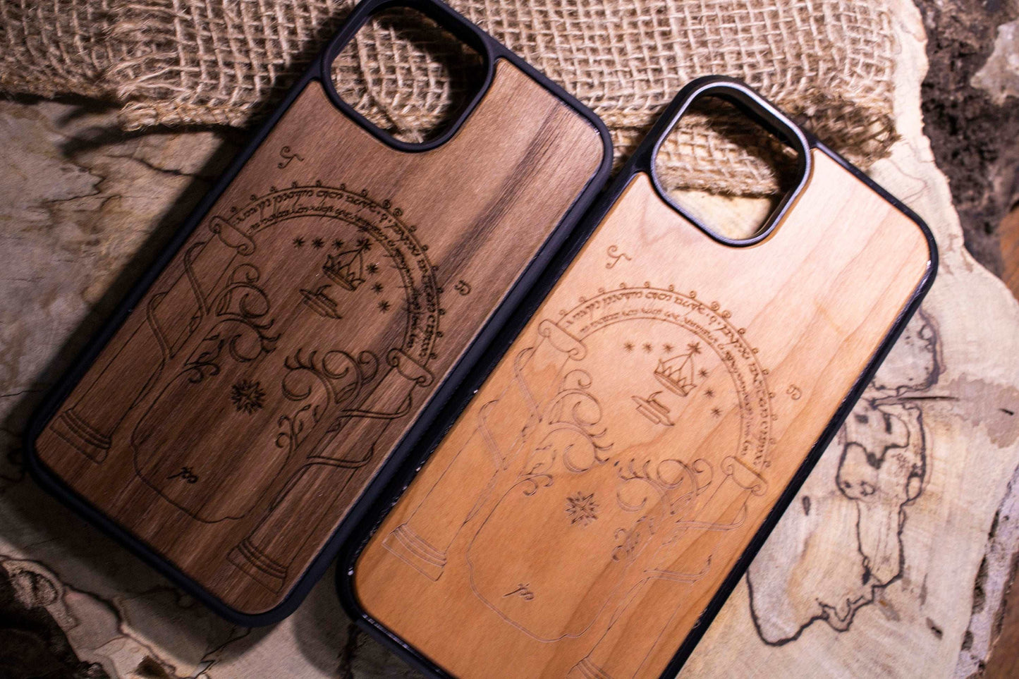 Lord of the ring Door of durin wood phone case lotr