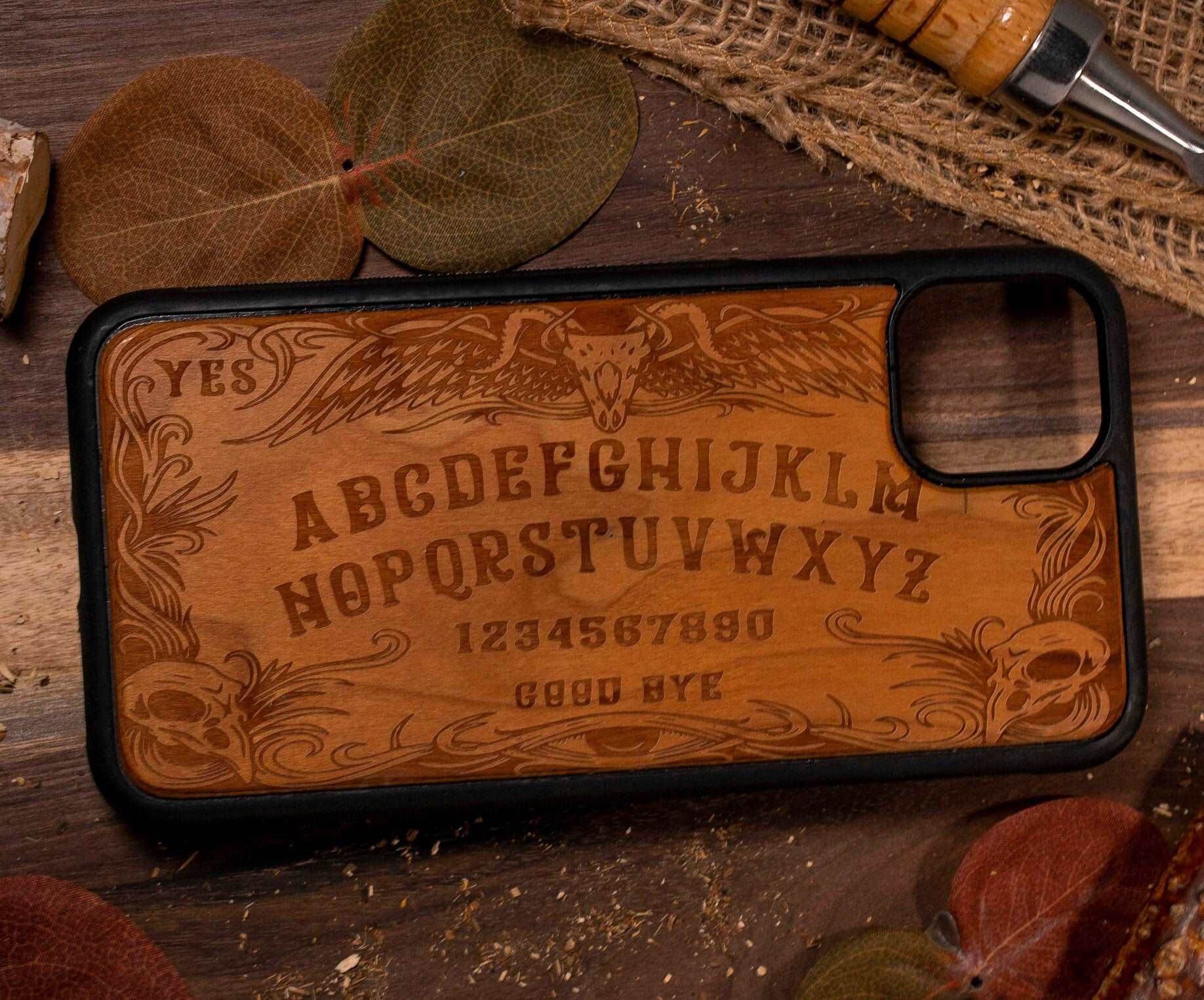 ouija board wood phone case