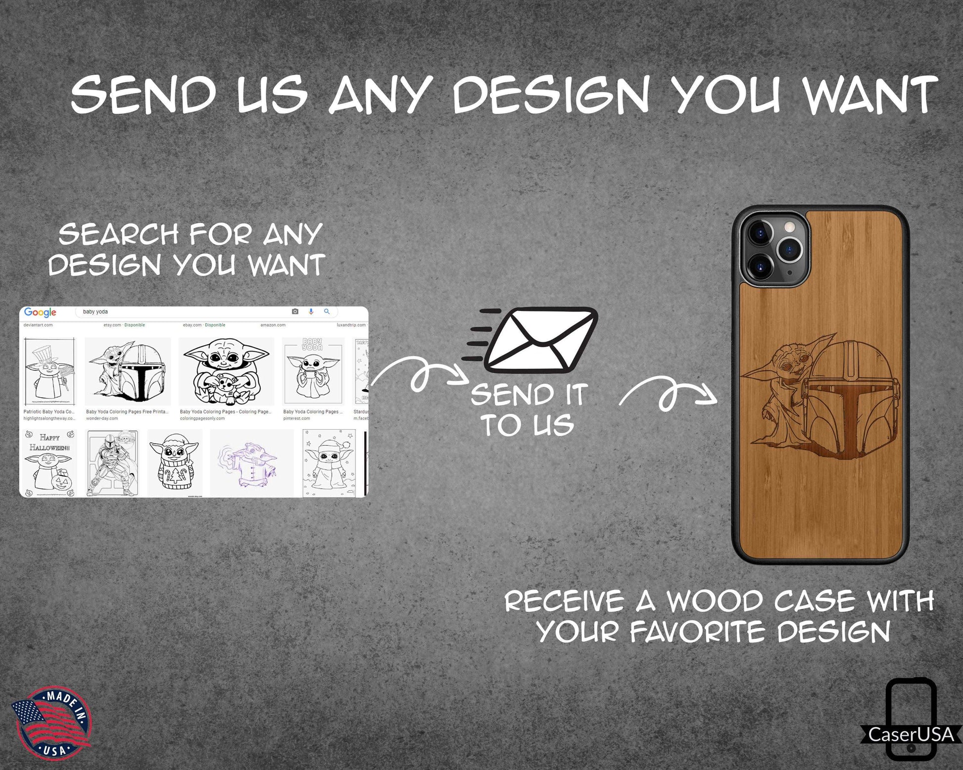 Aesthetic Forest wood phone case