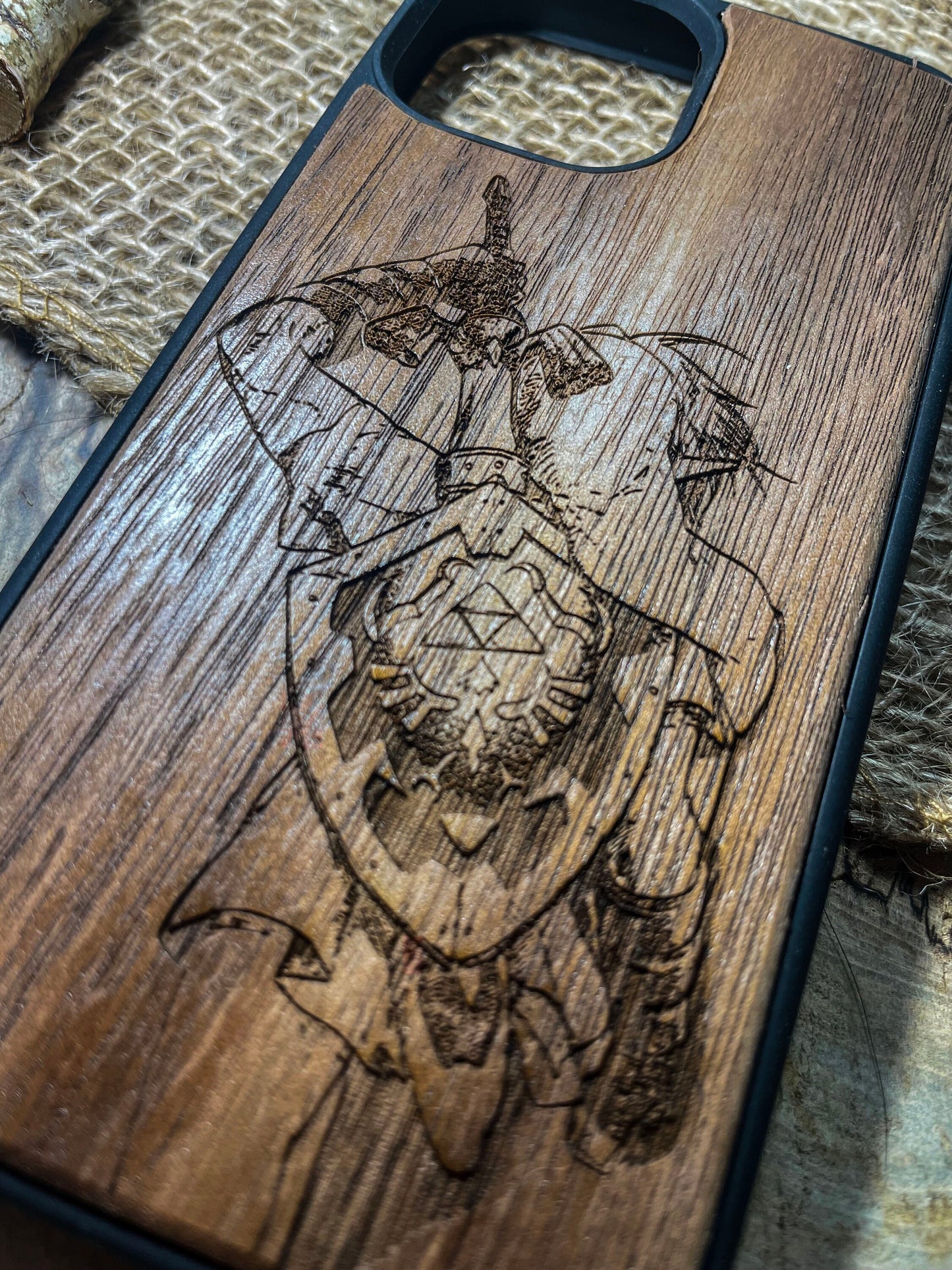 Link - Zelda Phone Case, Wood Hyrule Master Sword