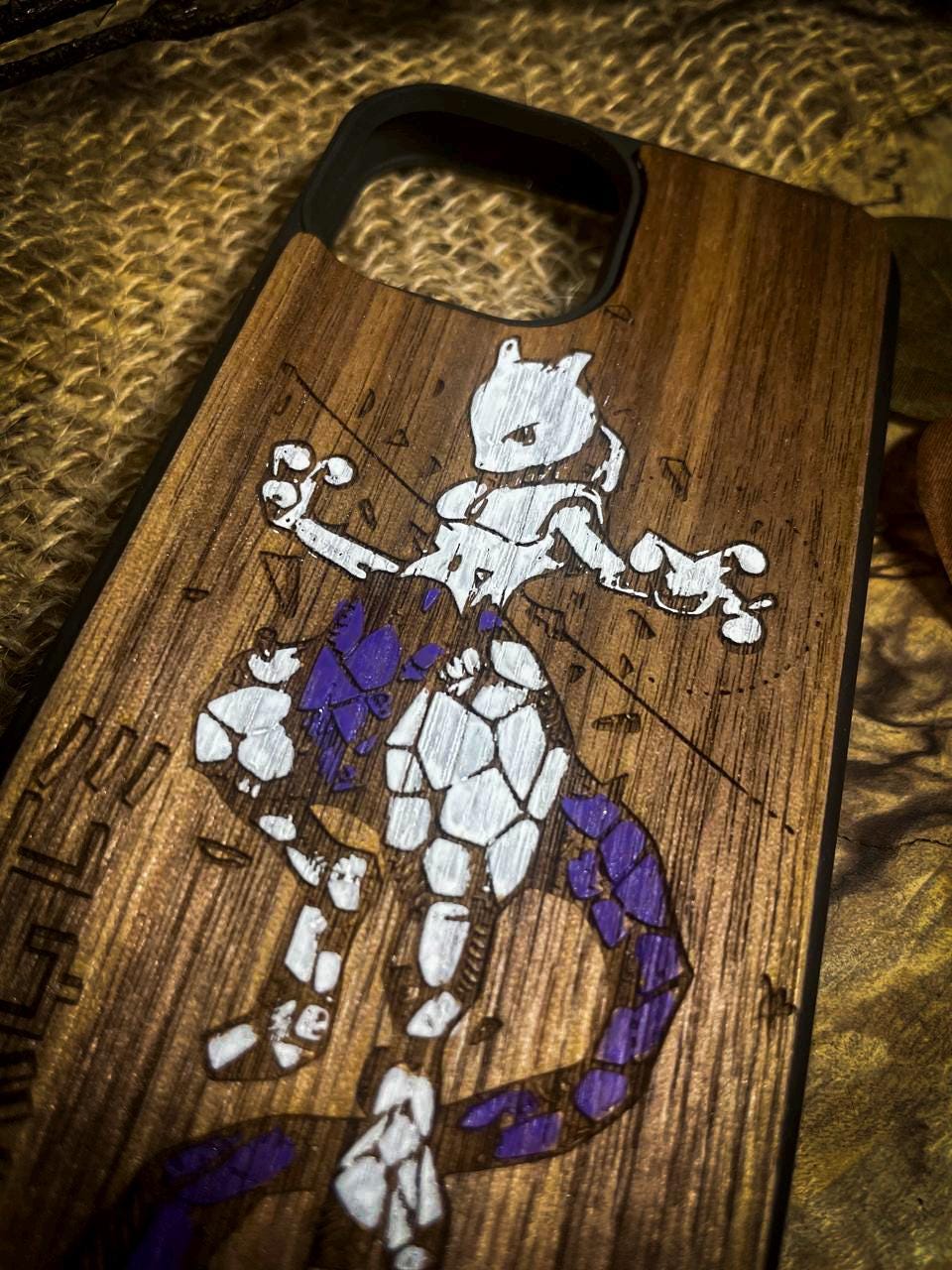 a cell phone case with a picture of a cartoon character on it