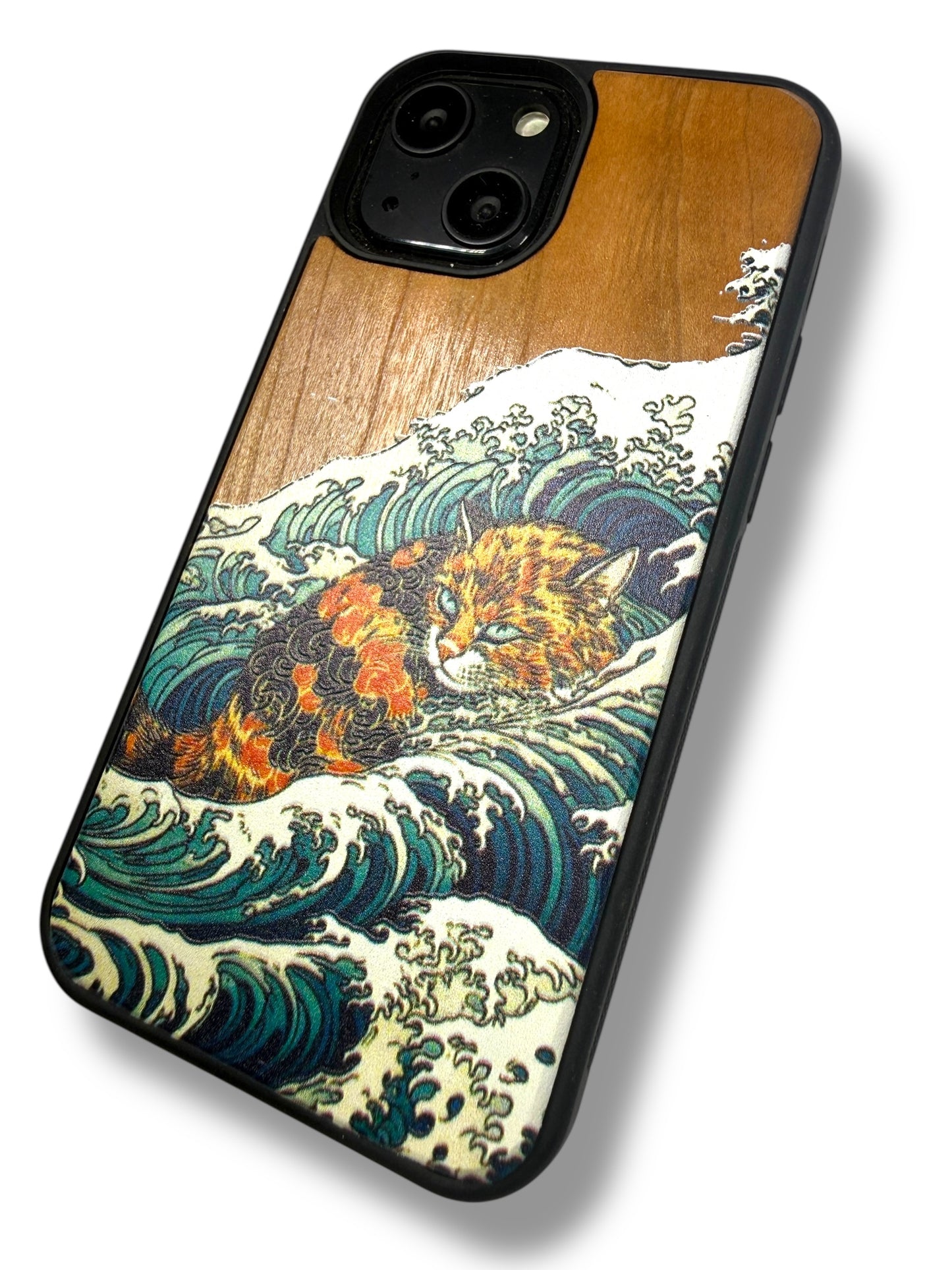 Kanagawa Cat on the Waves