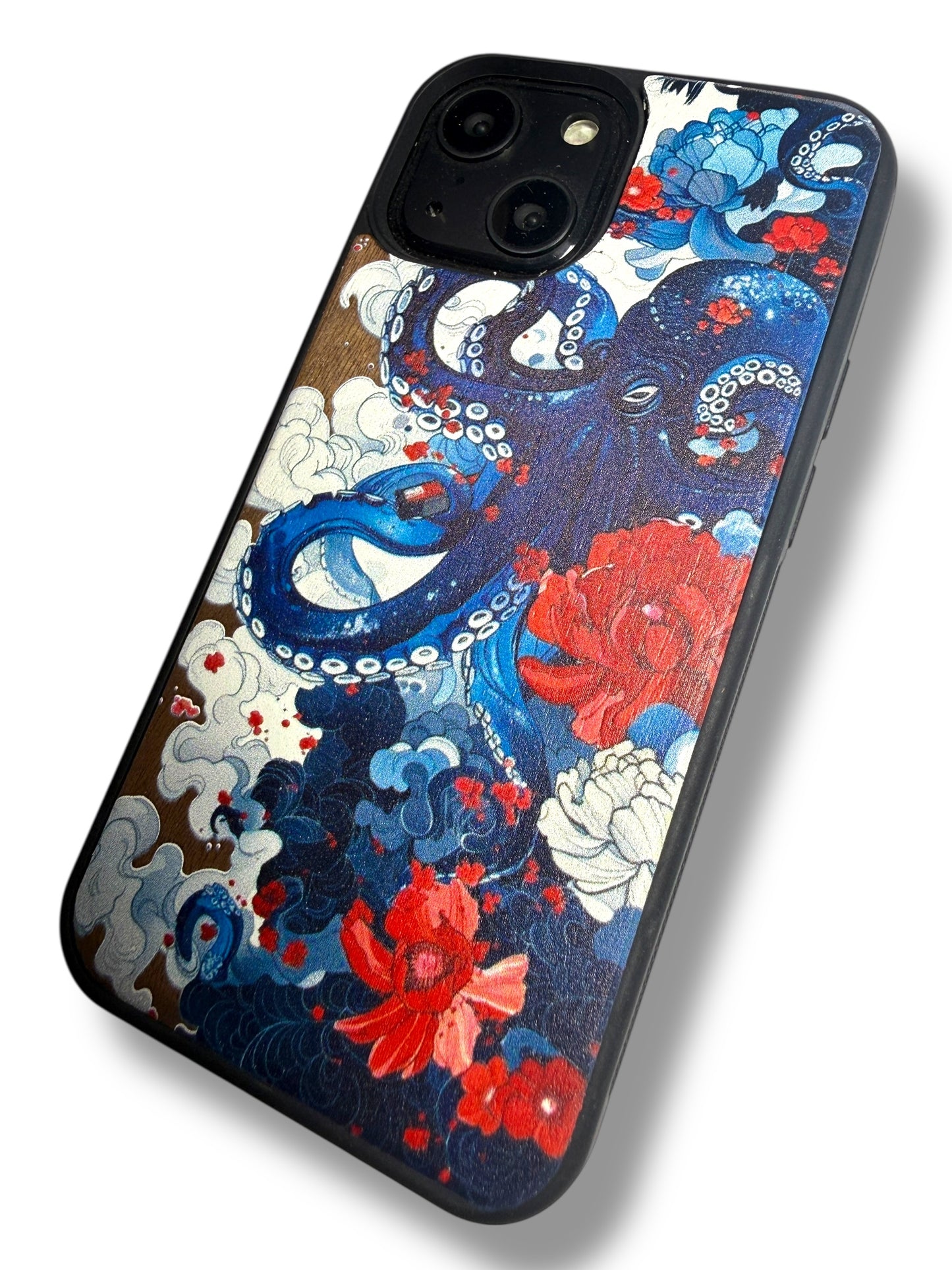 Blue Octopus and Roses