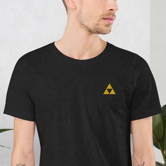 Embroidered Zelda Triforce T-Shirt - Wear the Power of Hyrule!" High Quality 100% Cotton